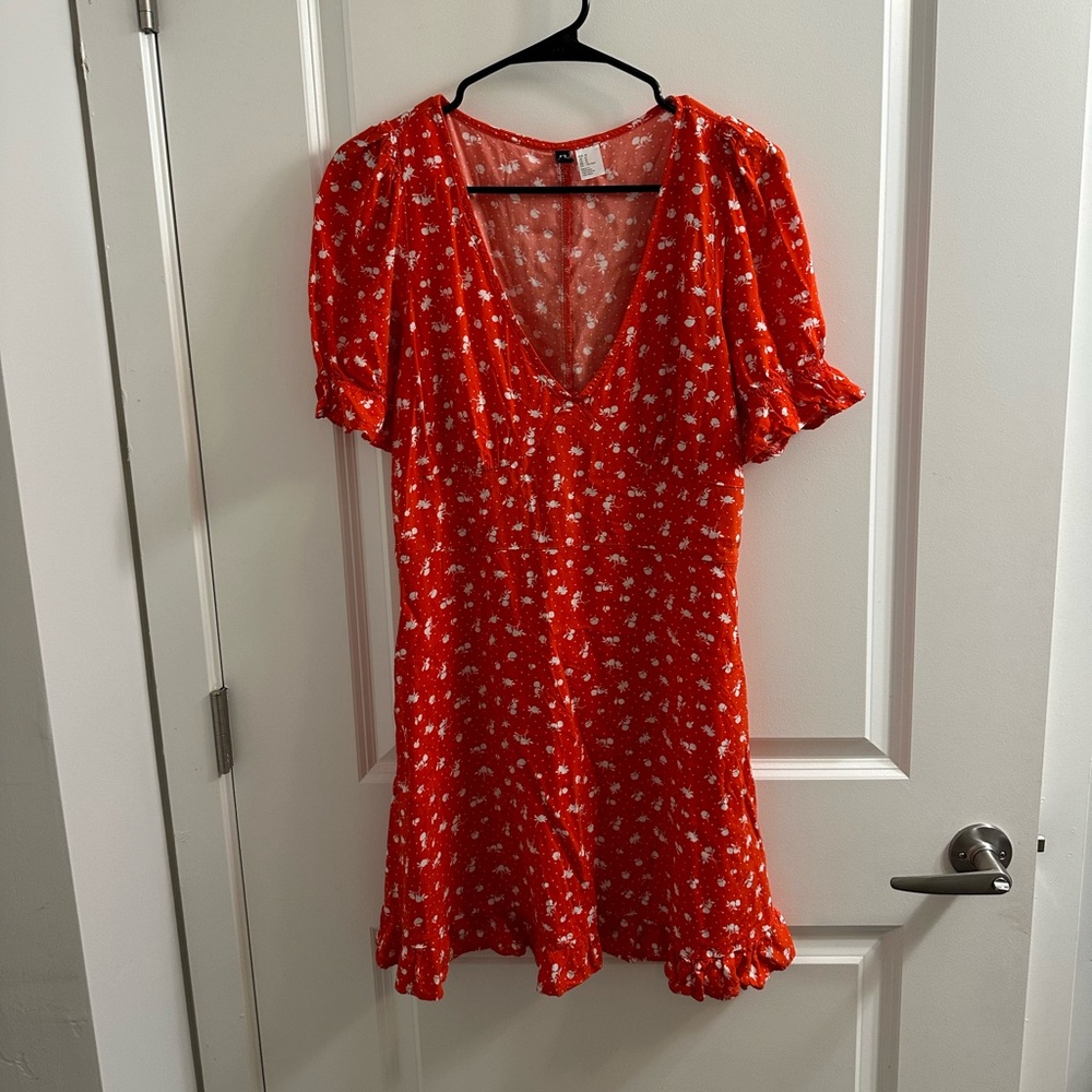 Red mini dress size medium